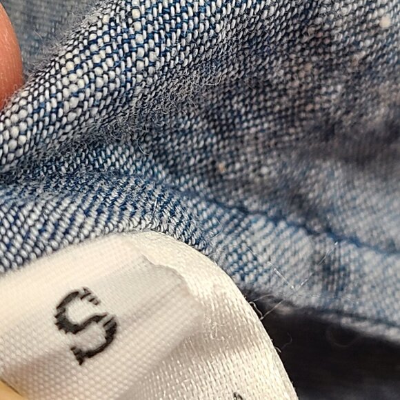 Banjanan Ornate Floral Embroidered Chambray Skirt - Picture 8 of 9